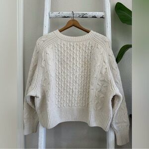 Universal Thread Cream Cable Knit Sweater